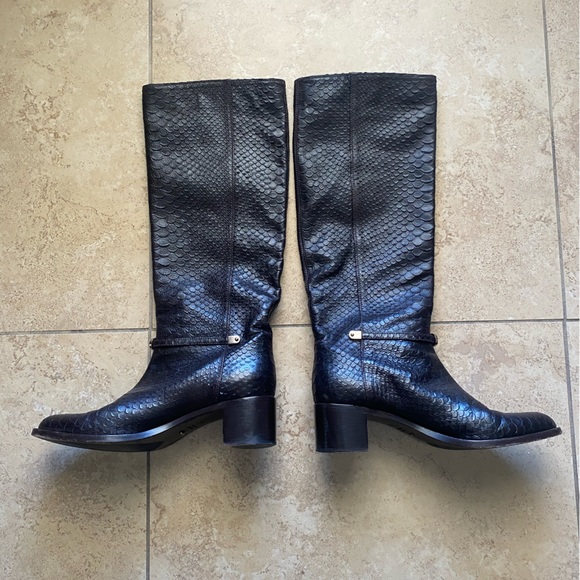 Sergio Rossi Brown Leather Boots - Picture 2 of 6